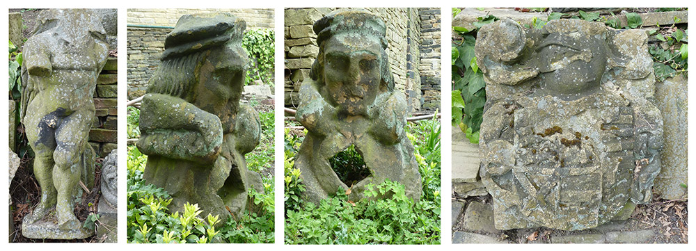 Photo of stones from High Sunderland that are now stored at Shibden Hall
Images used by kind permission of Kate Lycett