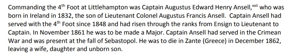rom the project.littlehamptonfort.co.uk article, more is learned about Augustus military service.